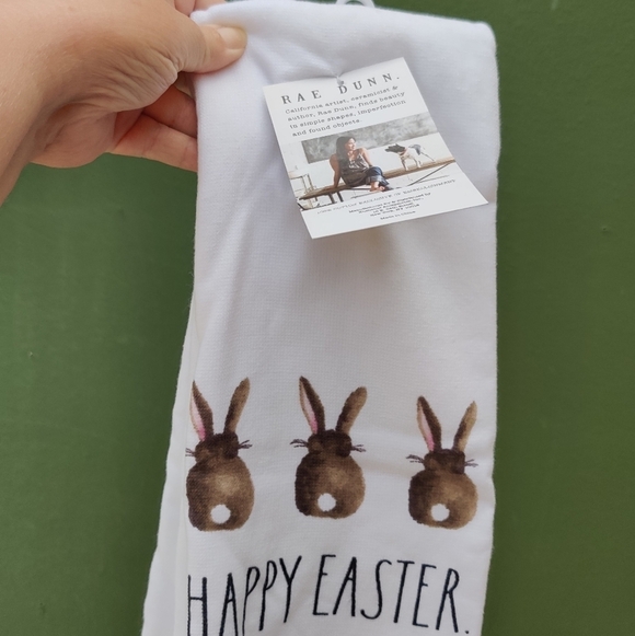Rae Dunn Other - NWT - Rae Dunn “Happy Easter” Set of 2 Kitchen Towels